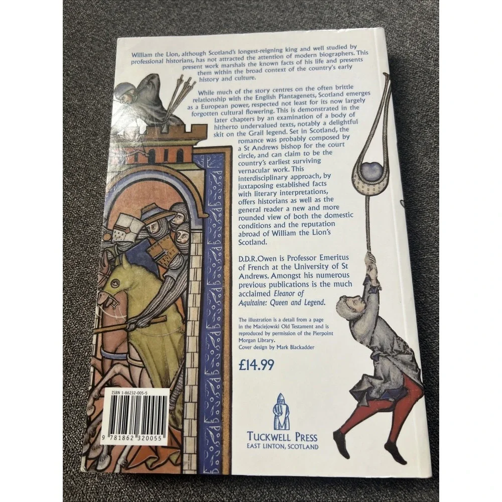 Tuckwell Press William the Lion Kingship and Culture Book D.D.R. Owen History